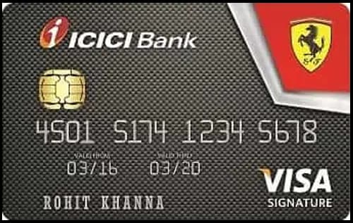 ICICI Bank Ferrari Signature Credit Card
