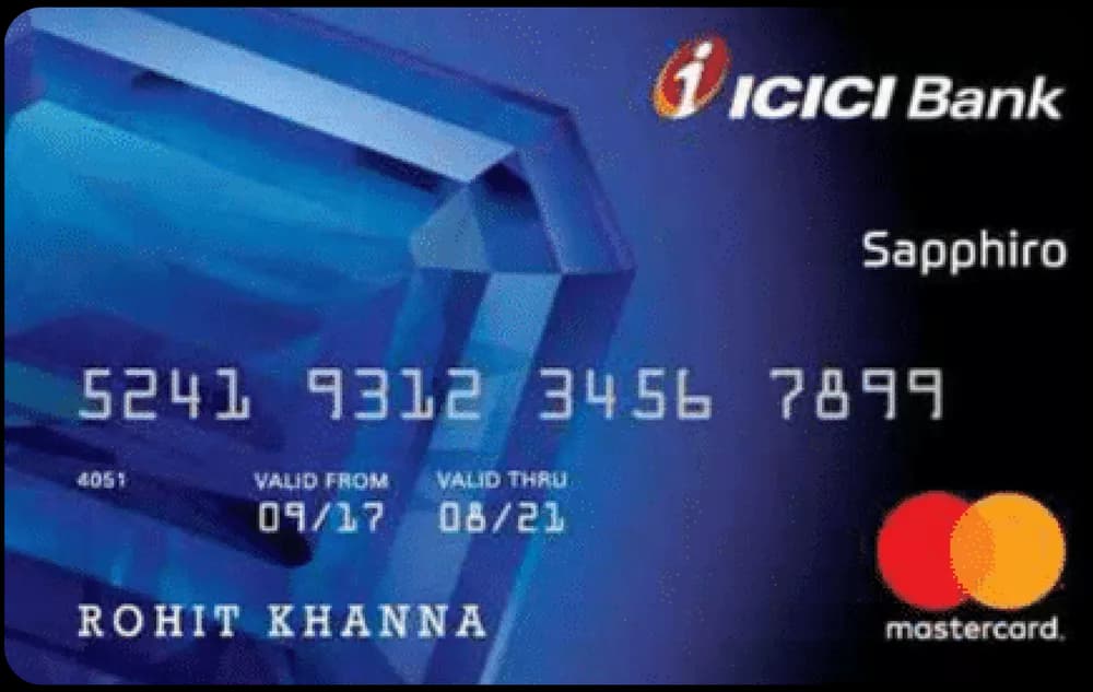 ICICI Bank Sapphiro Credit Card