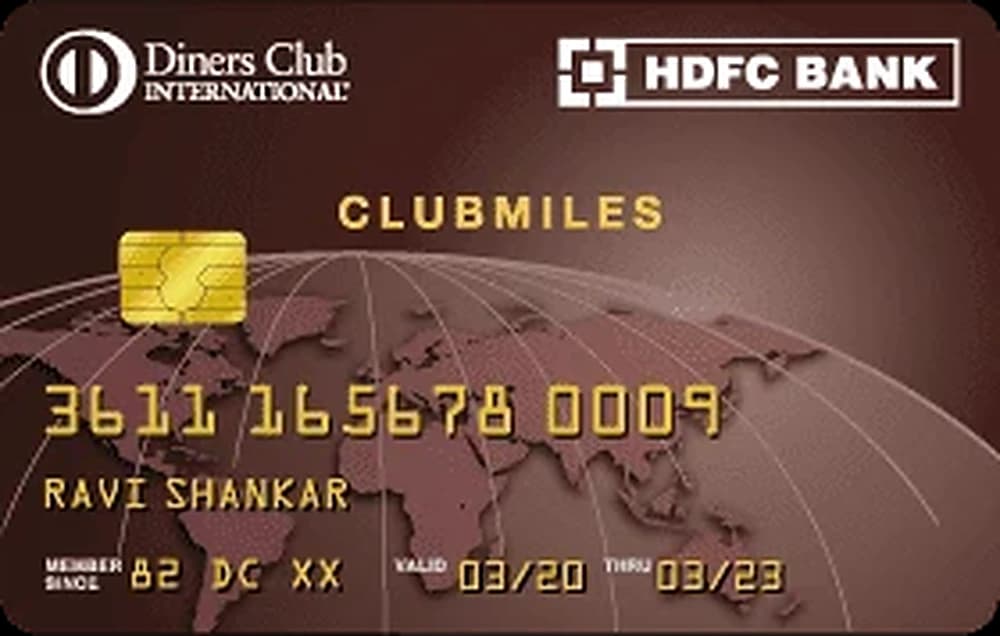 HDFC Bank Diners ClubMiles Credit Card