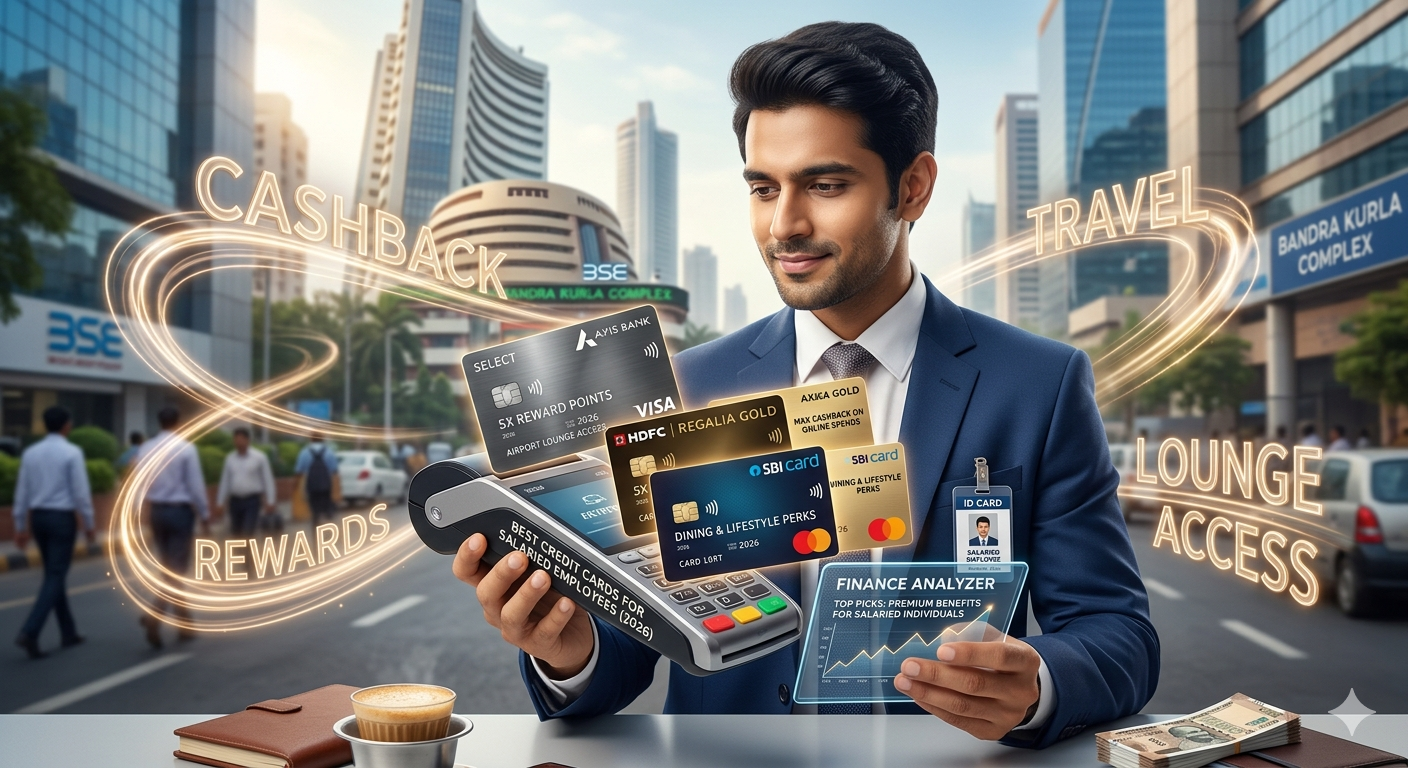 Best credit cards for salaried employees in India 2026 — picks by take-home pay