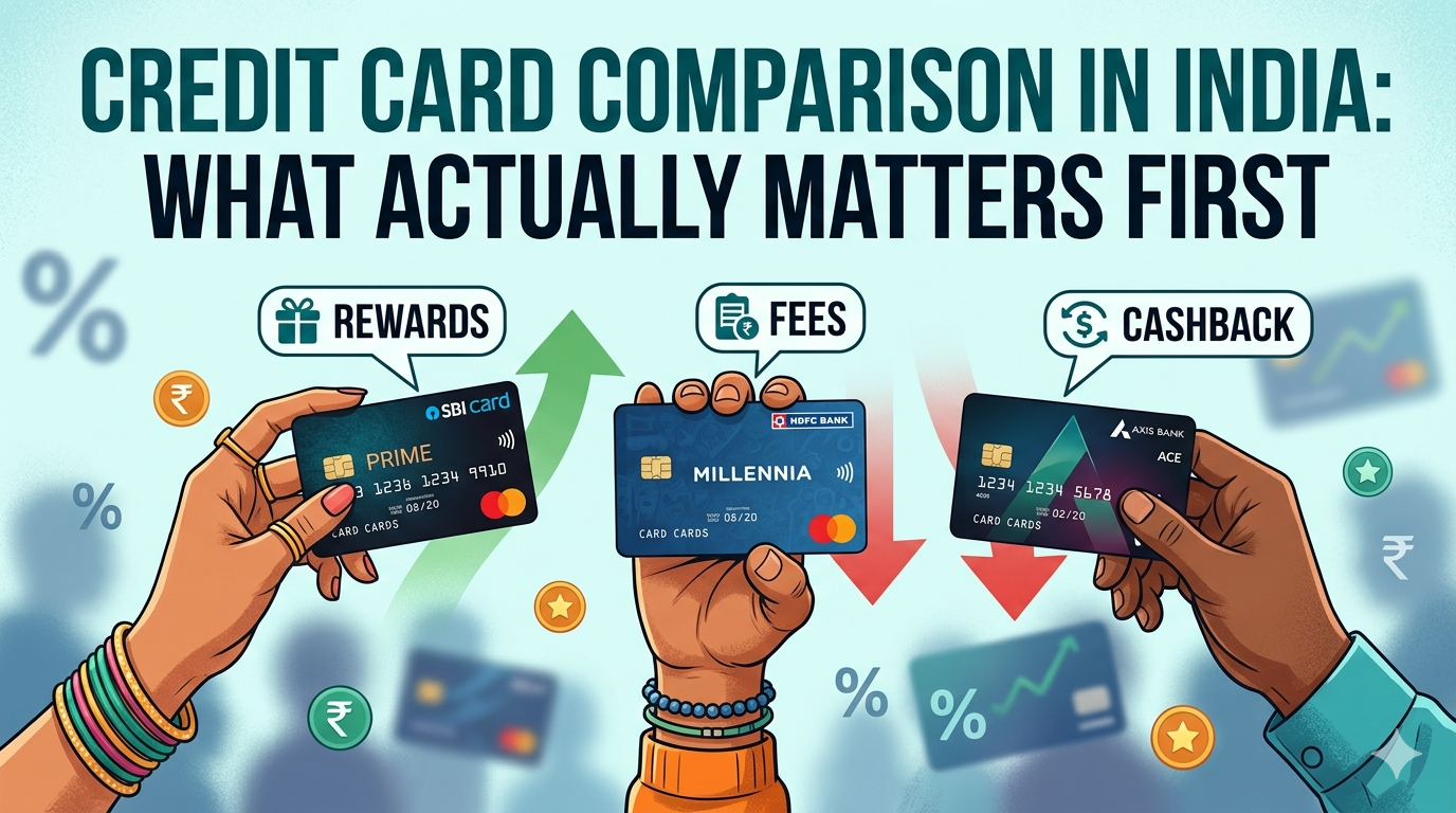 Credit card comparison in India — what actually matters first