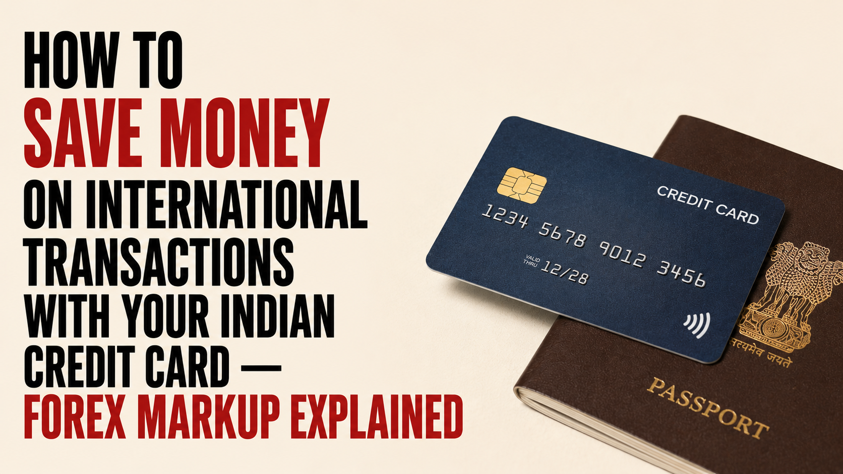 How to save money on international transactions with your Indian credit card — forex markup and DCC guide