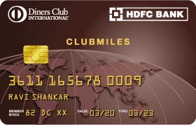 HDFC Bank Diners ClubMiles Credit Card